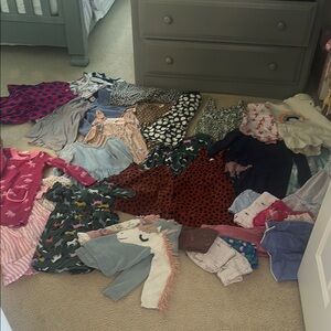 35 Piece Girls 5-6 Clothing Bundle